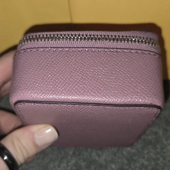 Coach Pebbled Leather Lilac Jewelry Box F15151 - Picture 4 of 6